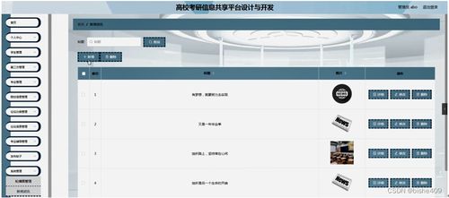 基于SSM框架的高?？佳行畔⒐蚕砥脚_設計與開發